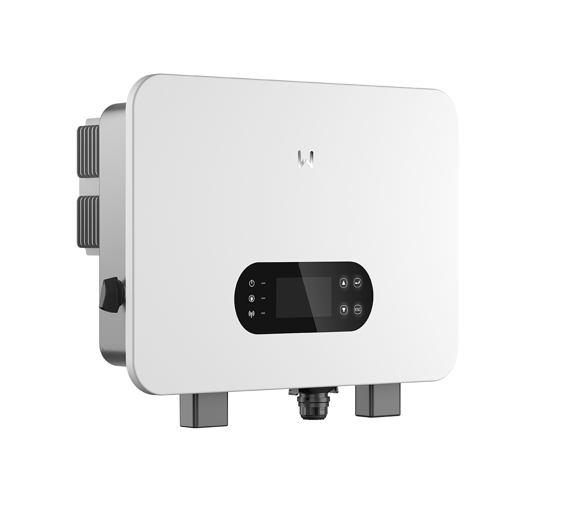 GoodWe ES Uniq hybrid solar inverter, angled view
