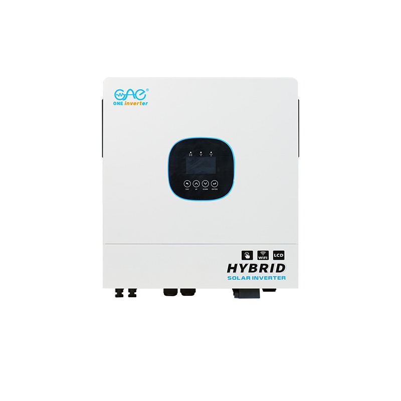 Top One HMS hybrid solar inverter, front view